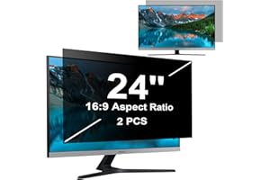 ‎MAMOL 2 Stück 24 Zoll Sichtschutz für Computer Monitor Blickschutzfilter 16:9, Anti-Blaulichtfilter Blendschutz Abnehmbarer Displayschutz Blickschutzfolie Kompatibel mit Lenovo/HP/Dell/Acer/Samsung/Asus