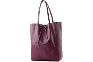 modamoda de - T163 - Ital - Borsa shopper grande con tasca interna in pelle