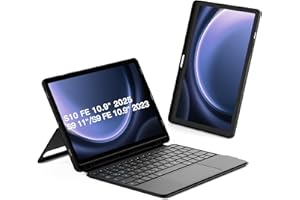 ‎INATECK Inateck Hülle mit Tastatur für Samsung Galaxy Tab S10 FE/S9 FE/S9,Tastatur für Tablet Hoch-/Querformat Ständer,Abnehmbar, mit Touchpad,QWERTZ, AceTouch N0064
