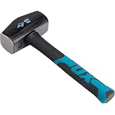 OX Trade Mason Mallet 4 lbs | Fiberglass Handle | 4 lb | Forged steel head | Fiberglass handle | TPR grip | Ideal constructio