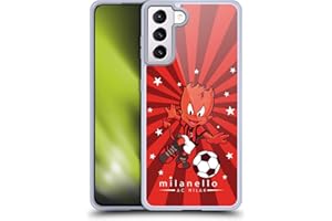 Head Case Designs Licenza Ufficiale AC Milan Milanello 2 Bambini Custodia Cover in Morbido Gel Compatibile con Samsung Galaxy S21+ 5G