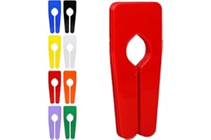 The Hanger Store 10 Red Rail Dividers for Clothes Rails and Wardrobes