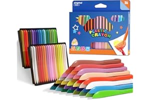 OneNine Crayons de cire pour tout-petits, 36 couleurs Baby Crayon, sécurité et non toxique pour enfants, jouets pour enfants, pas de mains sales, petits cadeaux pour les enfants