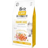 Brit Care Haircare Healthy &amp; Shiny Coat, Yetişkin Kediler İ&ccedil;in, Tahılsız, Hipoalerjenik, Taze Somon Etli Ve Tavuk Etli Kuru M