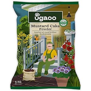 UGAOO Mustard Oil Cake Powder for Healthy Plants And Soil - 1 Kg