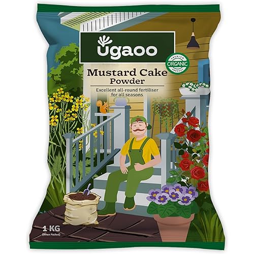 UGAOO Mustard Oil Cake Powder for Healthy Plants And Soil - 1 Kg