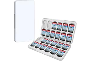 KOPBTBOY Etui na karty do gier na przełącznik, etui na drzwi kasety do gier kompatybilne z przełącznikiem Nintendo OLED/przełącznikiem/przełącznikiem/przełącznikiem, z 24 gniazdami na karty do gier i