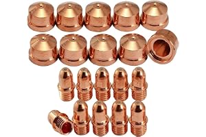 Jingyingtt 10 Spets+ Elektrod PR0101 A101/A141/P101/P141 Luftplasmaskärbrännare Förbrukningsmaterial Passar BRI&MA CUT-12 Båg