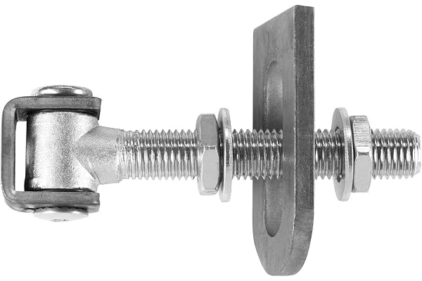 2 x Gond de Porte réglable M24 x 190 mm avec Patte à Souder à Forme de U Ferrure pour Portail Charnière pour Porte en
