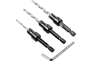 Marchio Amazon - Denali Set di punte per trapano a percussione in metallo duro, 3 pezzi