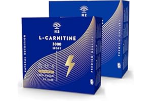 L CARNITINA 3000 Liquida Puro | 40 Fiali | Potente Integratore Brucia Grassi Natural | Facile Apertura | Integratori PreWorkout | 3000mg. Certificato VEGANO | Gusto Migliorato | N2 Natural Nutrition