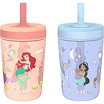 Zak Designs 12oz Kids Straw Tumbler Stainless Steel Vacuum Insulated Kincaid Tumbler Silicone Utilizing Leak Proof Valve Travel