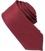 Cravate Homme Unie Rouge - Polyester, Largeur 8.2 Cm (3.15 Pouces), Longueur 149.4 Cm, Tenue Formelle Ou Décontractée