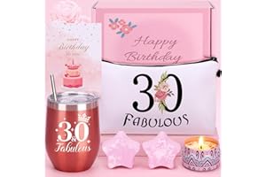 BAICAI 30th Birthday Pamper Gifts for Women, 30th Unique Birthday Hampers for Her, Birthday Present for women 30 Year Old Lady Birthday Gifts, Birthday Basket Gifts for Mum Friend Sister Bestie Turning 30