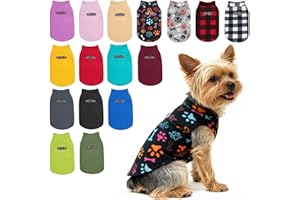 BEAUTYZOO Hundepullover Fleece Weste Hund Kleidung Winter Warme Hundeweste für Kleine Hunde Weicher Fleece Hundejacke mit D-Ring Pullover für Mittel Großen Hund, Weihnachtspullover