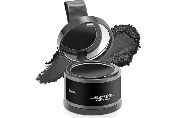 Kitssential Natural Hairline Powder, Hair Shading Sponge Pen, Hairline Shadow Powder Stick, Quick Root Touch-Up Eyebrow Stamp Root Cover Up Eyebrow Stamp Root Cover Up Eyebrow Stamp Root Cover Up Root Touchup Hairline (POWERFULL MODEL) (Black)