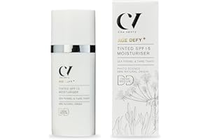 ‎GREEN PEOPLE Green People Age Defy+ Getönte DD Feuchtigkeitscreme SPF15 Medium - Tagescreme mit Make-up - Ohne Alkohol - Vegan - 30ml