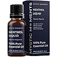 Mystic Moments | Olio essenziale liquido mentolo 10 ml - olio puro e naturale per diffusori, aromaterapia e massaggio miscele