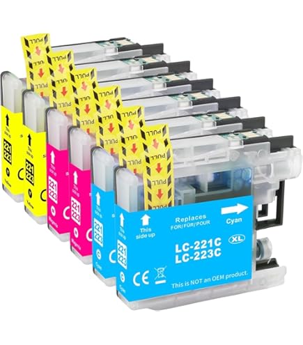 Ink Inspiration® Reemplazo Para Brother LC223 Multipack 8 Cartuchos De Tinta Compatible Con Brother DCP-J4120DW MFC-J5320DW MFC-J5620DW MFC-J4420DW