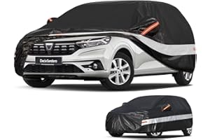 Holthly 10 strati Telo Copriauto per Dacia Sandero(2008-2025),100% copertura auto impermeabile,Telo Copri Auto per Esterno,impermeabile,protezione UV,antivento,antipolvere