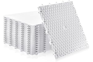 Fabbay Dryland Synthetic Ice Tiles for Hockey Floor Mat 12 x 12 Squares Hockey Training Equipment Board for Shooting Outdoor