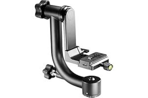 Neewer Professional Heavy Duty Metall 360 Grad Panorama Gimbal Stativkopf mit Arca-Swiss Standard 1/4 Zoll Schnellwechselplatte und Wasserwaage für Digital SLR Kameras bis 13,6 Kilogramm