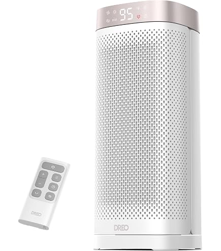Chauffage D'appoint Soufflant 2000W PTC - 4 Modes, Minuterie 9h, Oscillation 70°, Télécommande - Silencieux Et Sécurisé (anti-basculement, Surchauffe)