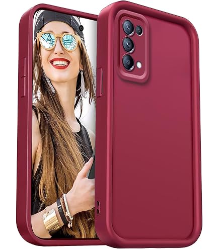 HAOYE Custodia per Oppo Find X3 Lite Cover, Silicone Carcasa Anticaduta con Bordi Rialzati/Angoli Rinforzati e Design Semplice - Nero