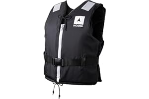 NOARD Gilet de Sauvetage pour Enfants - Seaside Orange - 10-120 kg - 100N de flottabilité - INCL. réflecteurs Solas & sifflet de signalisation