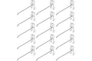30st Pegboard Krokar, Metall Supermarket Hylla Galler Krok Galler Väggfäste Peg Board Display Krok För Väggorganisering I Garage(15cm)