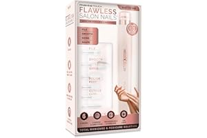 Finishing Touch Flawless Salon Nails, Professional Manicure Set for an at-Home Salon Experience, Files, Buffs, Shines, and Polishes for Instantly Beautiful Nails