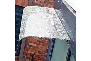 KEFU01 Marquesina para Puertas y Ventanas,Tejadillo de Protección Contra La Nieve y La Lluvia UV,Toldo de Entrada,Jardín al Aire Libre Dosel de Techo,Cubierta de Policarbonato Moderna (40x40cm/16"x16")
