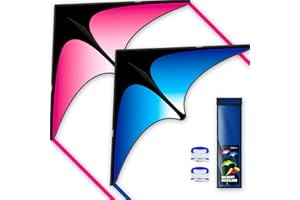 SGFTRE Delta Kite - Set di 3 aquiloni per adulti e bambini, facili da far volare, perfetto per parchi e spiaggia, aquiloni Delta per attività all'aperto divertenti