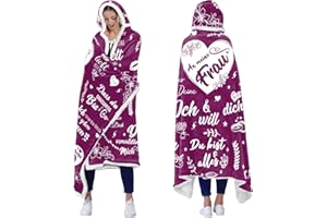ACCZ Hochzeitstag Geschenke für Frauen - Decke mit Ärmeln Geschenke für Frau von Mann, Kuscheldecke mit Ärmeln Geburtstagsgeschenke für Frau, Weihnachten Jahrestag Romantisches Geschenk für Sie