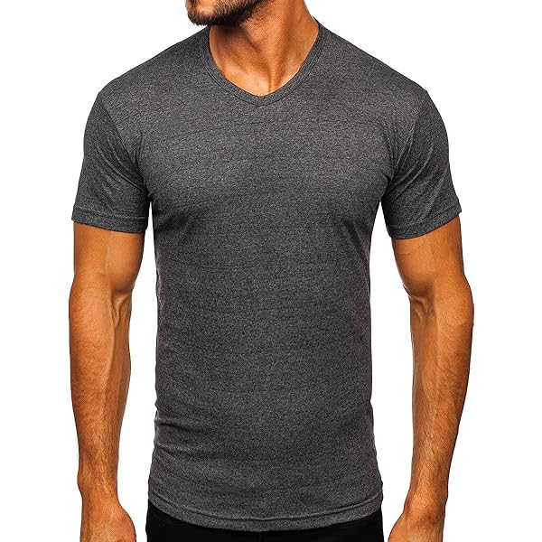 T- Shirt Basic Uomo In Cotone Elastico Blu Avion Slim Fit Girocollo Con Cucitura In Tinta Made In Italy - Foto 11