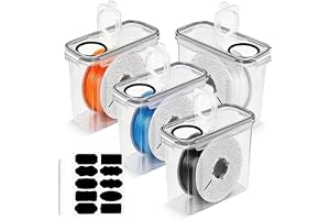 4-pack lufttät filament förvaringslåda 4,0 l för 3D-tryck filament