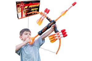 Atlasonix Pfeil und Bogen für Kinder ab 6 Jahre, Archery Bow Licht, Armbrust Kinder 6 7 8 9 10 11 12 Jahre Jungen und Mädchen, Kindergeschenke zu Weihnachten, Geschenk zum Geburtstag
