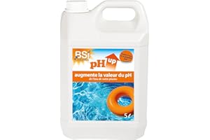BSI - pH Up Liquide - Pour Augmenter pH de Piscine ou Spa - 5 L, Bleu, Translucide