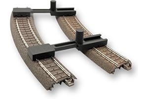 HAPPYBUMBLEBEE 2 binari paralleli per Märklin. Fleischmann ecc. Fissatore per binari H0 regolabile