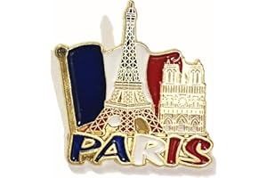 APECA Broche pins n°15 Paris France Souvenir Tour Eiffel Cadeaux métal Drapeaux 3 x3cm