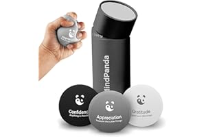 MINDPANDA Mind & Body Stress Balls for Adults - Triple Density Squeeze Balls for Hand Therapy & Grip Strengthening - Stress & Anxiety Relief - Physical Therapy Support - Soft, Medium, Hard Gel Core