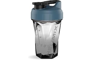 Helimix 2.0 Vortex Eiweiß Shaker Flasche, 500 ml (20 oz) - Portabler Shake Becher für Protein Shake & Smoothie - Keine Mixkugel, Schneebesen oder Klumpen - Fitness Shaker Spülmaschinenfest & BPA-frei