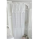 BLANC MARICLO' Set 2 pannelli tende porta finestra CLARISSA 60x220 cm A2382899BI