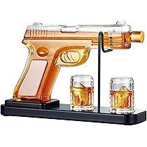 Decanter A Forma Di Carro Armato - In Vetro Da 1000 Ml Per Whisky E Liquori - Foto 7