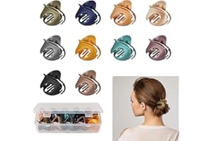 Mollettoni Capelli, XiYee 10 Pcs Donne Coreane Irregolare Antiscivolo Capelli Pinze Claws Clip Tornante Grips Geometrica Accessori per Capelli, Adatto per Ragazze E Donna, (Multicolor)