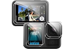 Heioloo [2+2+2Pack Cristal Templado para GoPro Hero 13 Black Protector d+e Pantalla, HD Vidrio Templado [ Anti-arañazo] [ Sin Burbujas] fácil instalación