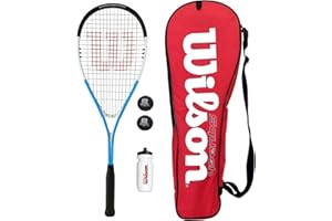 Wilson Kit squash con racchetta, palline, borraccia e borsa per il trasporto