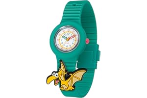 HIP HOP, Collezione PINTASTIC!, Orologio Bambini, Movimento al Quarzo, Cassa 32 mm, Resistente all'Acqua, Cinturino in Silicone Ipoallergenico, con 5 Elementi Decorativi a Tema Inclusi, Idea Regalo