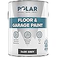 Polar Dark Grey Floor & Garage Paint - 5 Litre | Ideal Garage Floor Paint for Garages, Warehouses & Concrete Floors | Hard Wearing & Slip Resistant | Mid-Sheen Finish | Interior Use