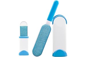 CYSJ Brosse Anti Poils Animaux Brosse de Nettoyage Magique Réutilisable Enlève Poils pour enlever Les Poils d’Animaux de Compagnie avec Auto-Nettoyage Retirer Chien Chat Cheveux (Bleu)